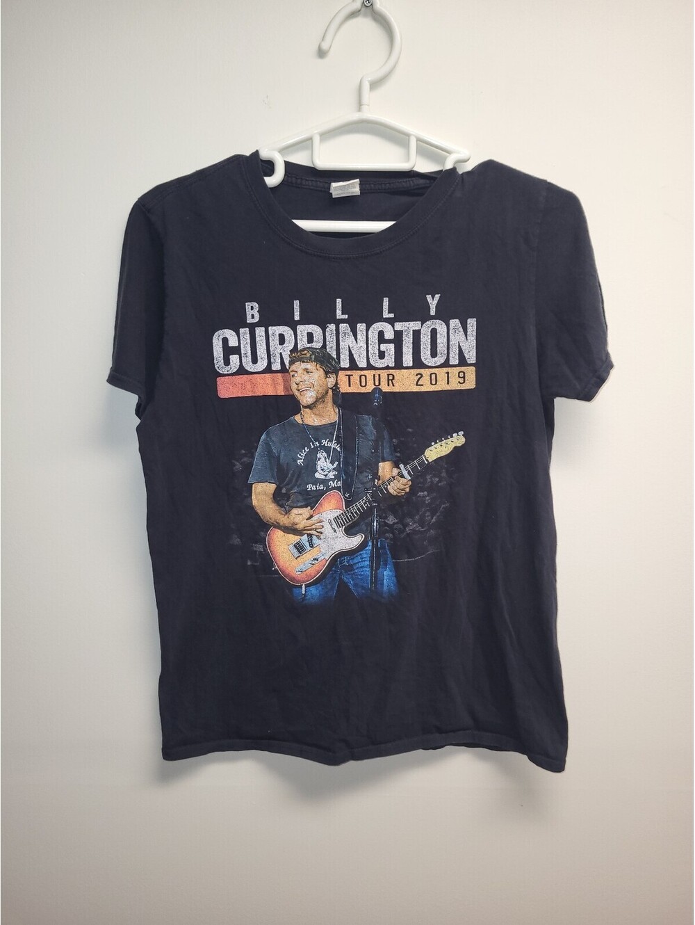 Billy Currington Tour 2019 Black Graphic Band T-Shirt Medium SoftStyle